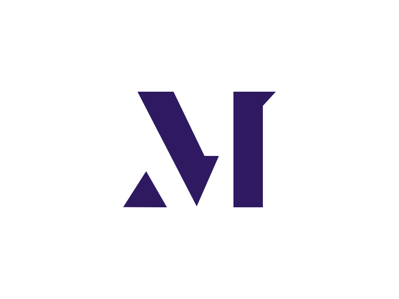 M logo design lettermark