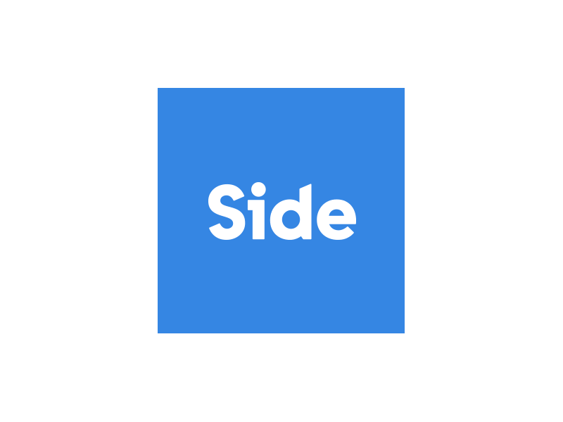 Side logotype/word-mark